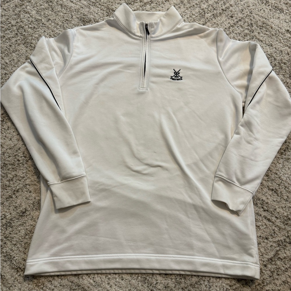 ADIDAS Prestwick 1851 XL Golf Performance Quarter Zip Jacket from Scotland